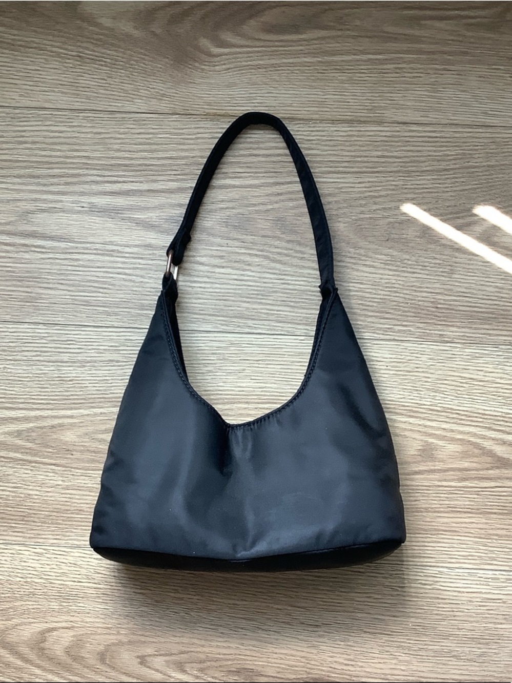 PrettyLittleThing Black Shoulder Hobo Bag